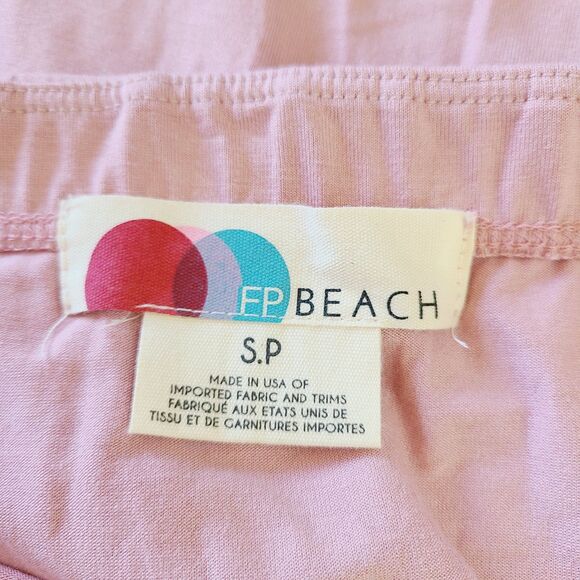 Free People Daphne Skirt Knit Convertible Dress Pink S FP Beach Boho Minimalist - Picture 6 of 9